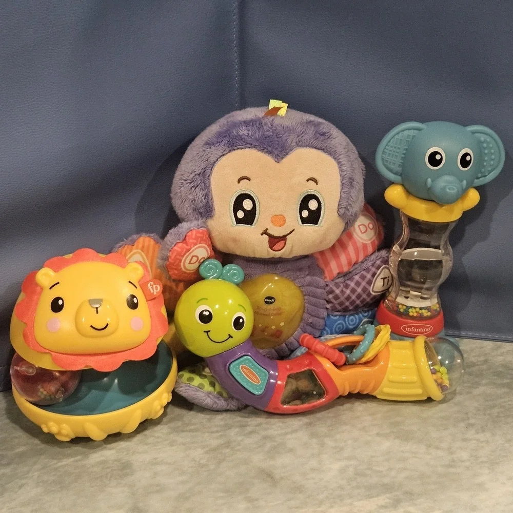 Infantino Fisher Price VTech Baby Toy Lot Light Up‎ Sensory Toy Elephant Lion